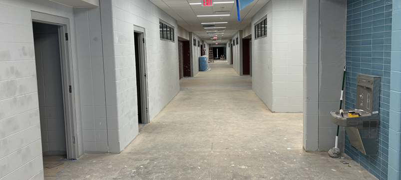 Main Hallway in New Holy Family School